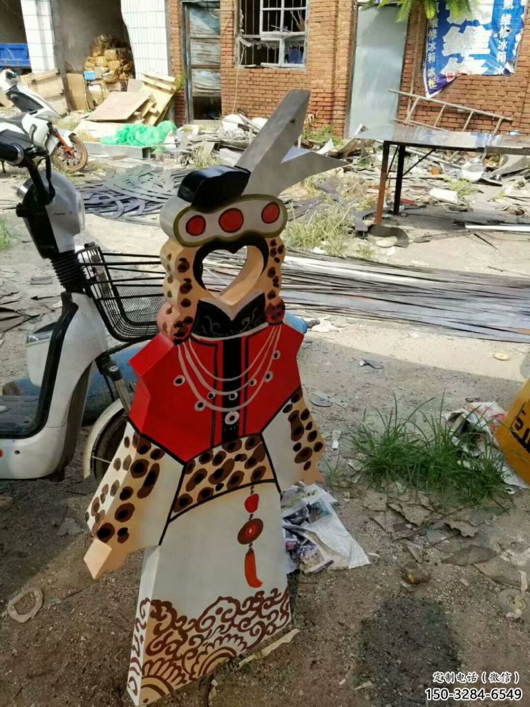 庭院皮影雕塑 公園草地雕塑 鍛造傳統雕塑