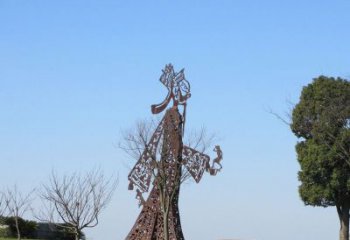 住宅小區皮影雕塑 仿古雕塑 公園傳統雕塑