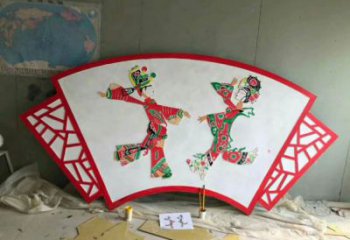 農(nóng)村皮影雕塑 抽象藝術(shù)傳統(tǒng)雕塑 烤漆雕塑