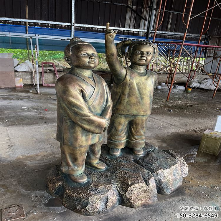 看書(shū)雕塑 景觀美陳人物雕塑 現(xiàn)代學(xué)生雕塑