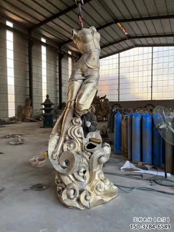 廣場和平女神雕塑 抽象人物雕塑 烤漆歐式雕塑