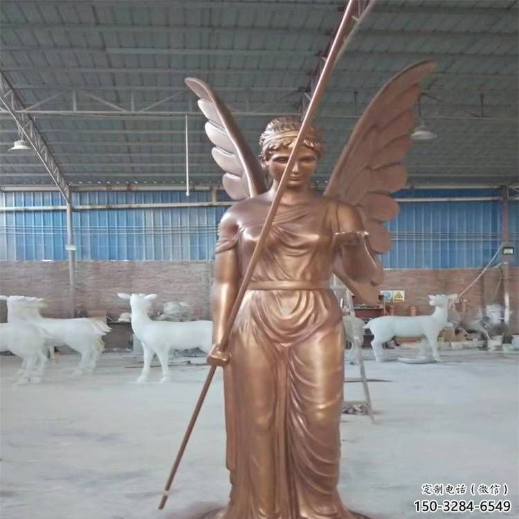 和平女神雕塑 仿真歐式雕塑 烤漆人物雕塑