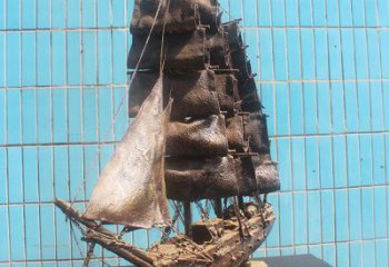 公園揚(yáng)帆雕塑 戶外風(fēng)帆雕塑 抽象遠(yuǎn)航雕塑