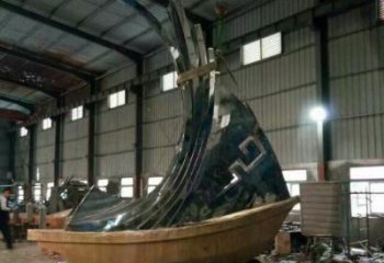 戶外揚(yáng)帆雕塑 噴漆風(fēng)帆雕塑 抽象遠(yuǎn)航雕塑