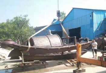 住宅小區(qū)揚帆雕塑 仿古風帆雕塑 公園遠航雕塑