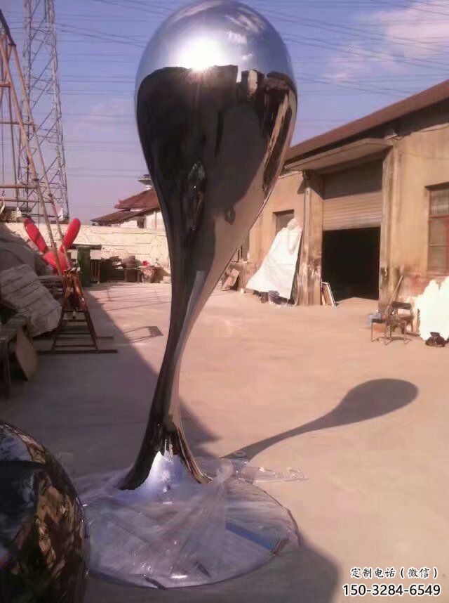 別墅區水珠雕塑 大型別墅區雕塑 剪影雕塑