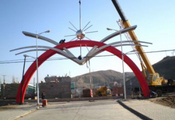 景觀大門雕塑廠家 仿真景觀雕塑 景觀拱門雕塑