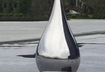 抽象水珠雕塑 拋光淚滴雕塑 室內雕塑