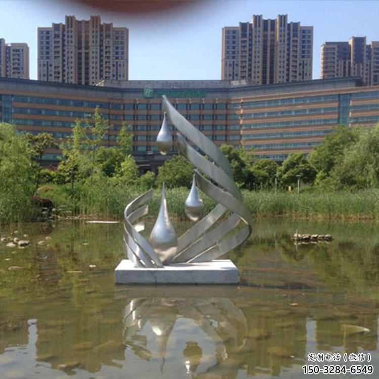 公園水珠雕塑 創(chuàng)意企業(yè)雕塑 美陳雕塑