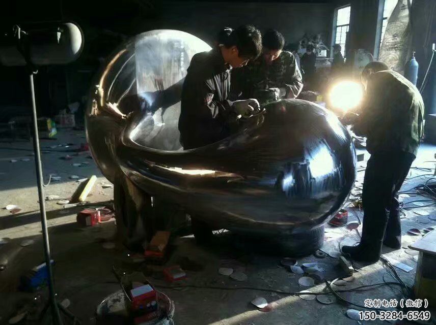 公園水珠雕塑 戶外淚滴雕塑 抽象雕塑