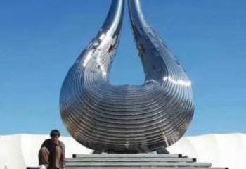 鏡面水珠雕塑 噴水園林雕塑 餐飲店雕塑