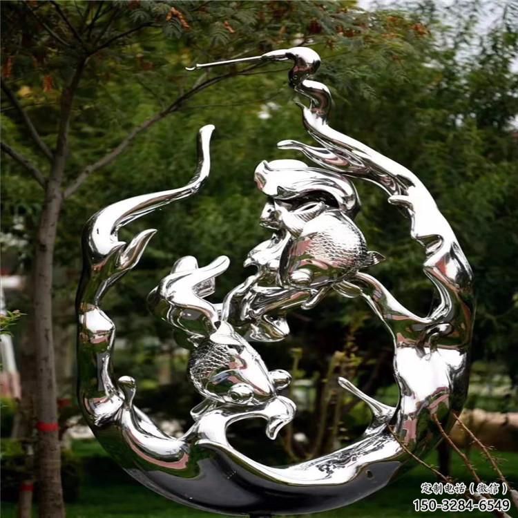 廣場浪花雕塑 抽象海浪雕塑 烤漆波浪雕塑