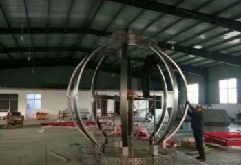 噴漆燈籠雕塑 中式村口雕塑 草地雕塑