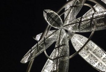 廣場風(fēng)車雕塑 抽象風(fēng)動(dòng)雕塑 烤漆旋轉(zhuǎn)雕塑