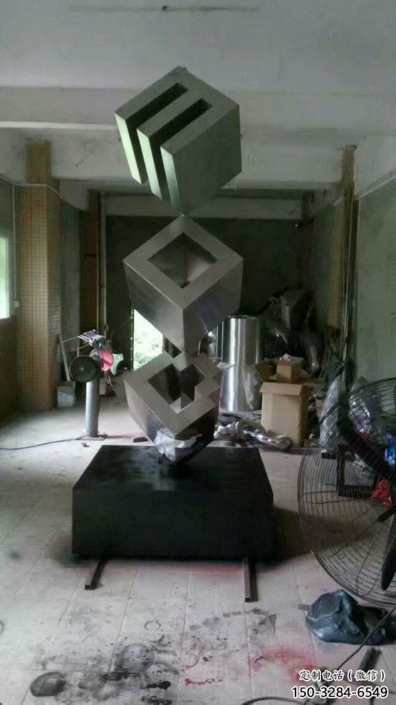 景觀正方形雕塑 仿真正方體雕塑 景觀方塊雕塑