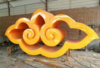 水景云彩雕塑 彩繪剪紙祥云雕塑 現代祥云雕塑