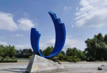 磁鐵雕塑 景觀雕塑 噴漆u型雕塑