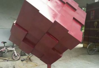 公園正方形雕塑 創意企業方塊雕塑 美陳正方體雕塑