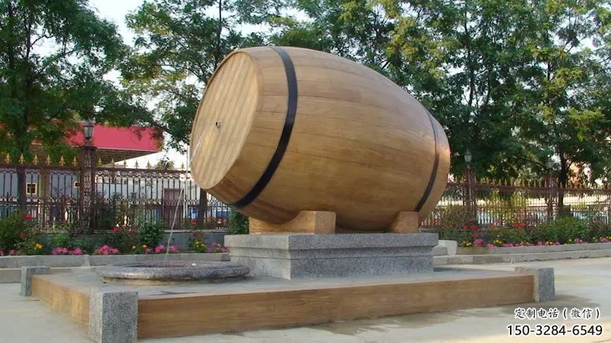 農村酒壇子雕塑 抽象藝術酒壇雕塑 烤漆酒文化雕塑