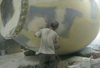 大型大鼓雕塑 歐式步行街雕塑 彩繪鑼鼓雕塑