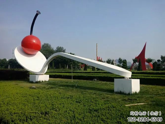 園林湯匙雕塑 大型勺子雕塑 中式雕塑