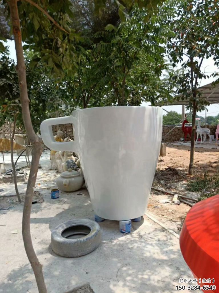 酒杯雕塑 景觀杯子雕塑 噴漆酒杯子雕塑