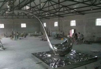 公園湯匙雕塑 戶(hù)外勺子雕塑 抽象雕塑