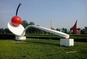 園林湯匙雕塑 大型勺子雕塑 中式雕塑