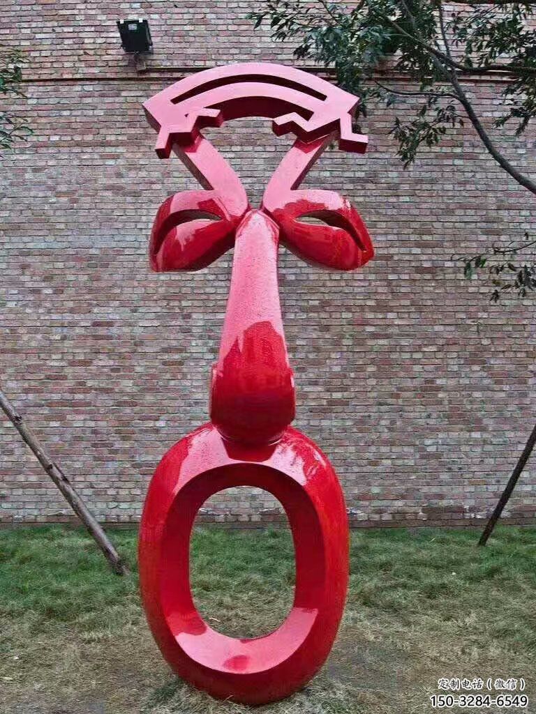 燈光臉譜雕塑 懸空餐飲店小品 商業街雕塑