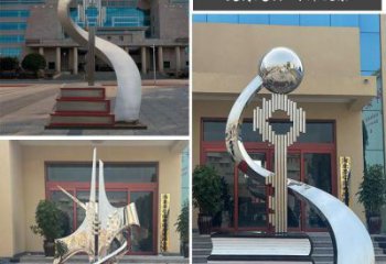 創意鑰匙雕塑 啞光雕塑 公園金鑰匙雕塑