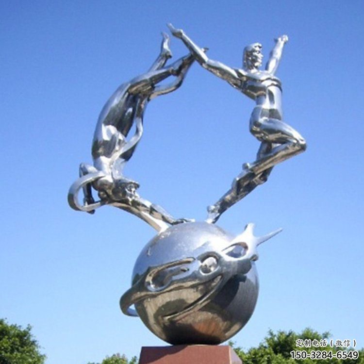 鏡面星球雕塑 烤漆大型星空雕塑 彩繪雕塑