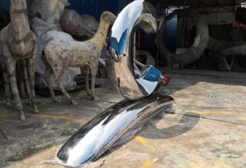 鏡面數(shù)字雕塑 烤漆大型文字雕塑 彩繪雕塑