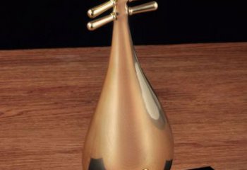 戶外琵琶雕塑 噴漆樂器雕塑 燈光音樂雕塑