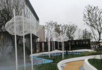 景觀云梯雕塑 彩繪剪紙梯子雕塑 校園云朵雕塑