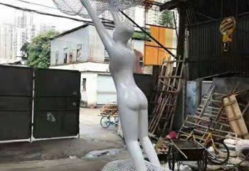 歐式云梯雕塑 抽象希望梯子雕塑 景觀云朵雕塑