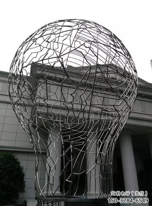 幾何燈泡雕塑 發光公園電燈泡雕塑 大門口燈具主題