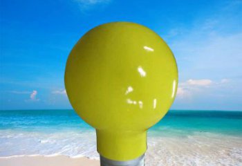 中式燈泡雕塑 啞光燈具主題 游樂場電燈泡雕塑