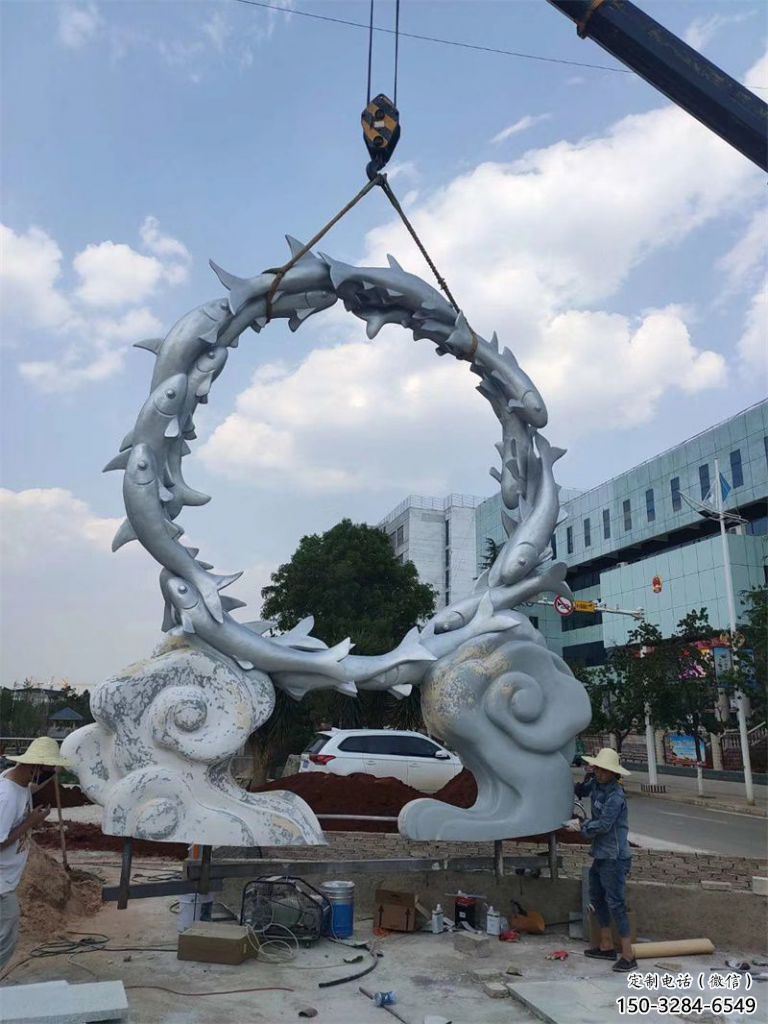 歐式龍舟雕塑廠 抽象希望劃槳雕塑 景觀競賽雕塑