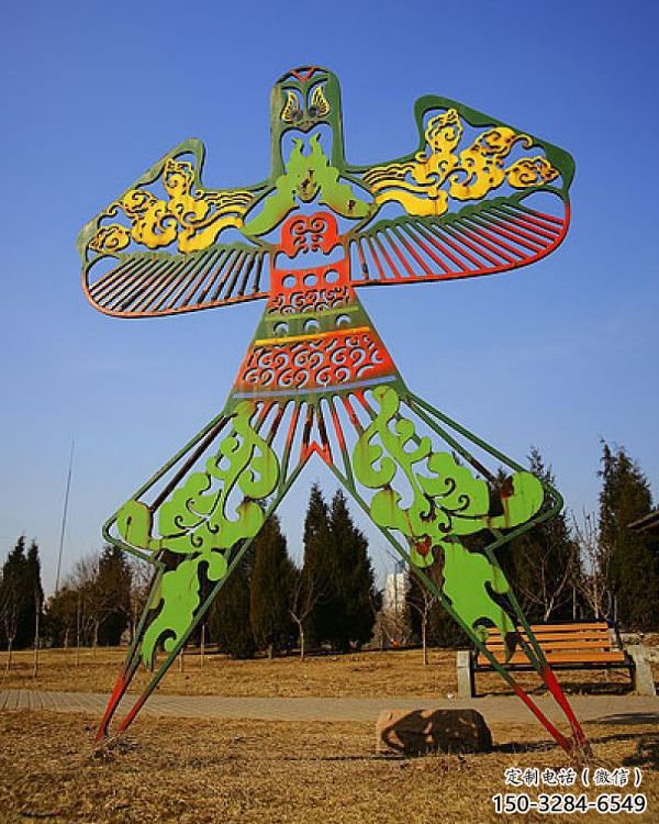 庭院風箏雕塑 公園景觀雕塑 鍛造雕塑