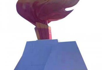 庭院火苗雕塑 公園火焰頭雕塑 鍛造景觀雕塑