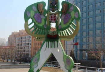 步行街風(fēng)箏雕塑 游樂場雕塑 鑄造景觀雕塑