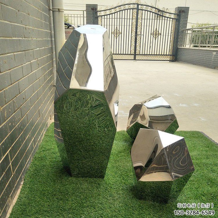 大門(mén)口石塊雕塑 發(fā)光公園石頭雕塑 仿真景觀石雕塑