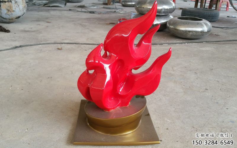 歐式火把雕塑 抽象希望星火相傳主題 星火頭雕塑