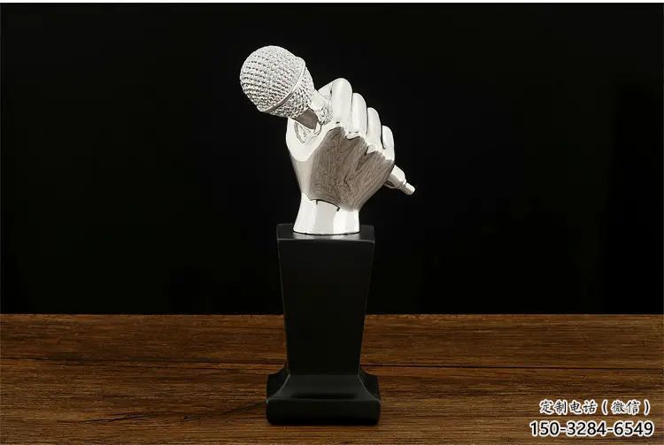 房地產麥克風雕塑 現代音樂雕塑 幾何話筒雕塑