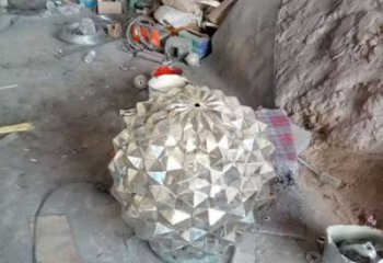 現代松塔雕塑 大型別墅區松果造型 彩繪雕塑