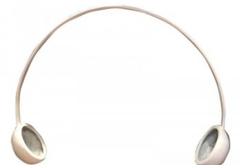 創意耳麥雕塑 啞光音樂雕塑 公園耳機雕塑