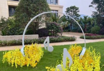 公園耳麥雕塑 創(chuàng)意企業(yè)耳機(jī)雕塑 美陳音樂雕塑