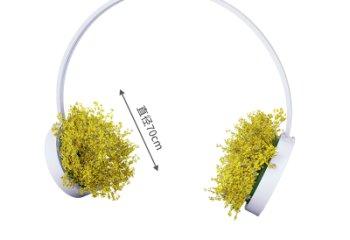 戶外耳麥雕塑 噴漆音樂雕塑 燈光耳機(jī)雕塑