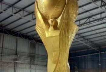 異形獎杯雕塑 現代校園紀念雕塑 校園標識雕塑