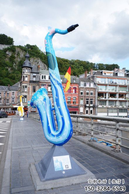 鑄造薩克斯雕塑 中式村口西方樂(lè)隊(duì)雕塑 景觀樂(lè)器雕塑